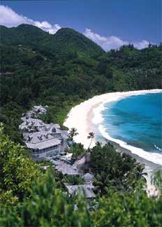 Aerial view of Banyan Tree Hotel Seychelles - Seychelles Hotel